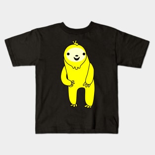 Happy Yellow Sloth Kids T-Shirt